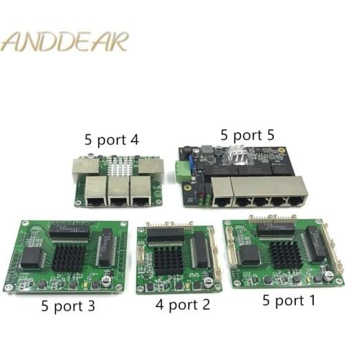 Industrial Ethernet Switch Module 5 Ports Unmanaged10/100/1000mbps PCBA board OEM Auto-sensing Ports PCBA board OEM Motherboard