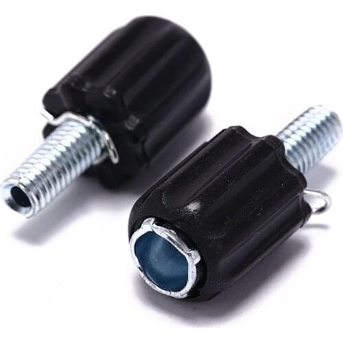 25.8mm x 11.6mm2pcs Black Shift Cable Stop Barrel Adjusters Shift Screw For Mini Road Bike
