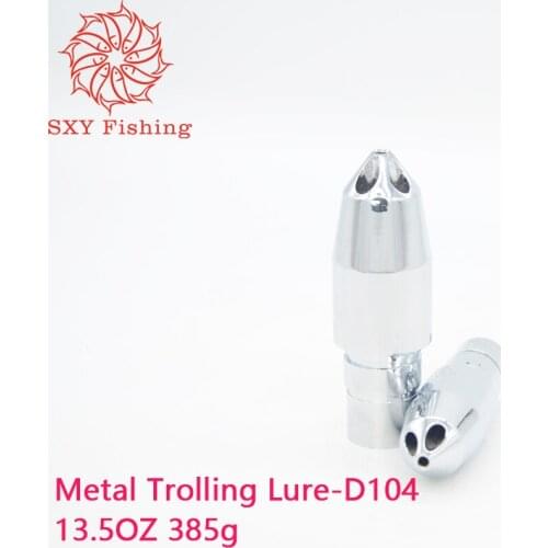 SXY FISHING Metal Trolling Lure Big game lure DIY jet Head Metal copper head bait D104 385g 13.5OZ