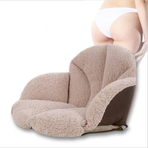 Wool Seat Back Cushions waist lumbar cushion for health Multifunction keep warm cushion lazy sofa chair