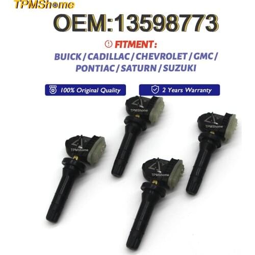 TPMS Sensor 13598773 Tire Pressure Monitoring System 433MHz For BUICK CADILLAC CHEVROLET GMC PONTIAC SATURN SUZUKI Tyre Monitor