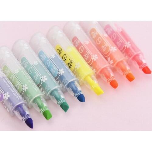 Create Cute Kawaii Cartoon Small Marker Pen Mini Highlighter Pen Children Graffiti Pen School Office Supplies Stationery