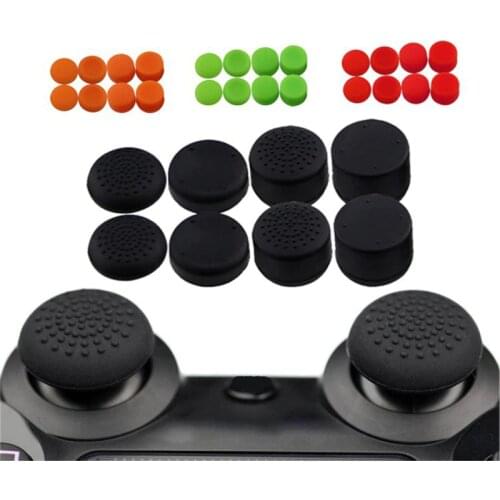 Slim Silicone Analog Thumbstick Grips Cover For Xbox PS3 PS4 Thumb Stick Grips Caps For PlayStation 4 PS4 Pro Accessories 8PCS
