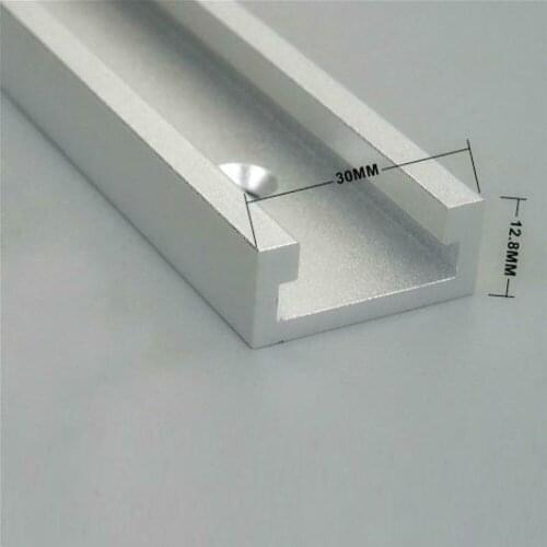 1pc T track Aluminium Alloy Miter Track Table Saw Miter Silver 30mm 300mm/450mm