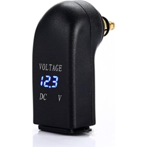 Waterproof Dual USB Charger Power Adapter LED Voltmeter DIN Plug Socket for BMW Triumph Hella Motorcycle