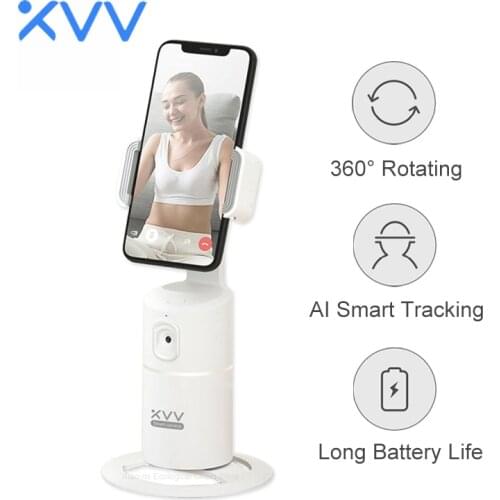 Xiaovv Smart Live PTZ Bracket AI Follow Version Smart Face Follower Type-C Charge 360 degree Rotation Mobile Phone Holder