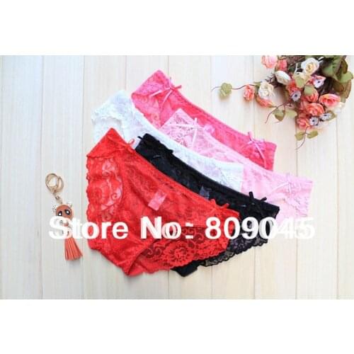 Women lace many color sexy underwear/ladies panties/lingerie/bikini underwear lingerie pants/ thong intimate wear WQ1009-1pcs
