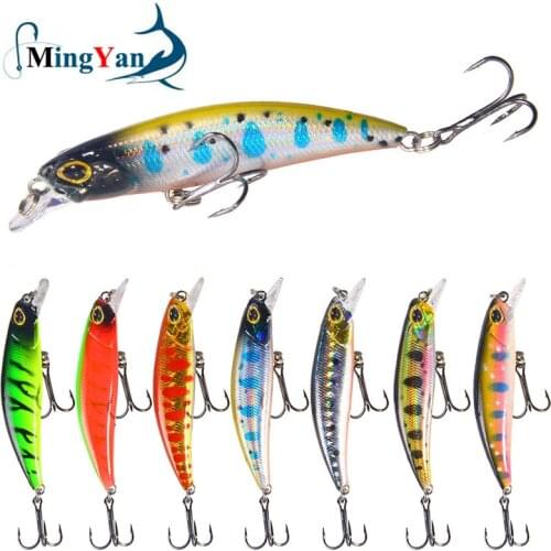 1pcs Minnow Hard Bait Fishing Lures Wobbler Isca Artificial Plastic 7cm 4g Crankbait 3D Eyes Lure Fishing Tackle