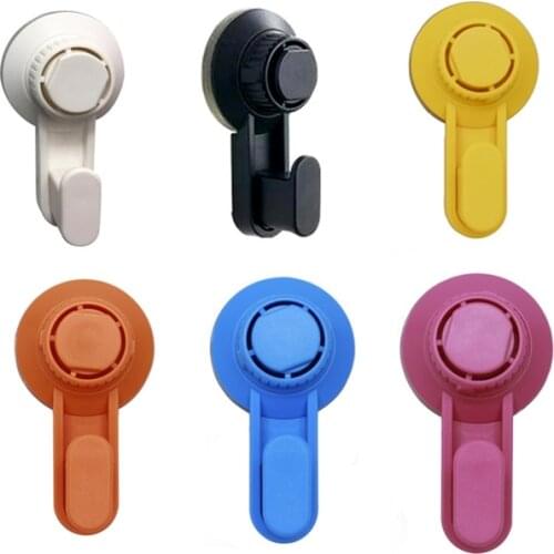 1pc ABS Vacuum Suction Hook 5KG Strong Hanger For Kitchen Bathroom Door Key Wall Hooks Organizer