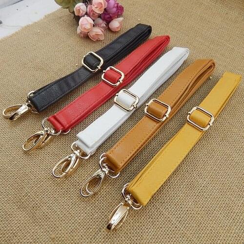 105-120cm Adjustable Bag Strap PU Leather Handle Shoulder Bag Handle Band Replacement for Handbag DIY Accessories KZ0338