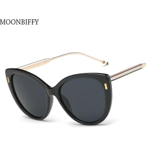 2021 Oversize Cat Eye Sunglasses Women Vintage Brand Design Big Size Frame Mirror Classic Style Sun Glasses Female