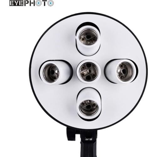5 in 1 E27 Base Socket Light Lamp Bulb Holder Adapter for Photo Video Studio Softbox