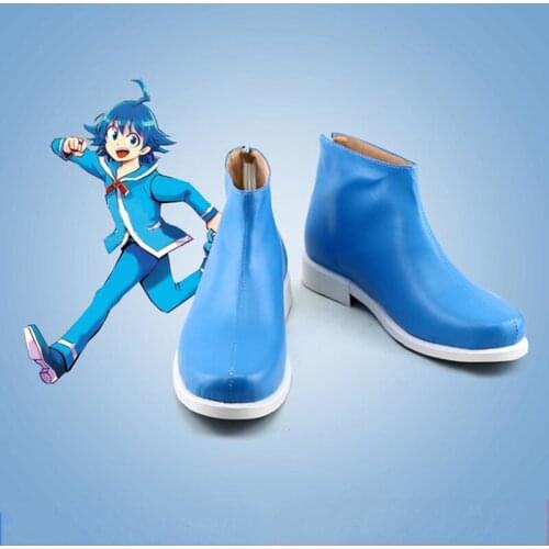 Anime Mairimashita! Iruma-kun Osamu Nishi Cosplay Iruma Suzuki Costume Blue School Uniforms Set Halloween Party Suit