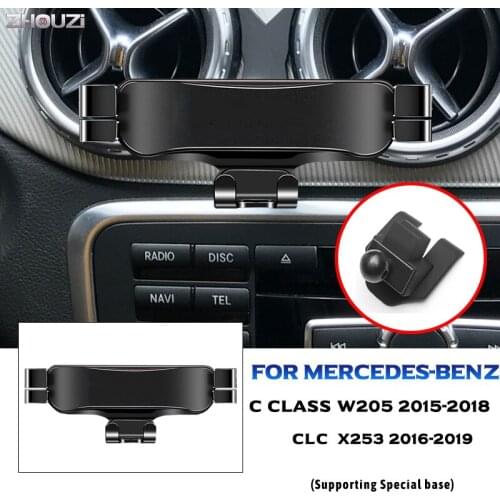 For Mercedes Benz W205 X253 Class C GLC Car Mobile Phone Holder Mounts Stand GPS Gravity Navigation Bracket Car Accessories