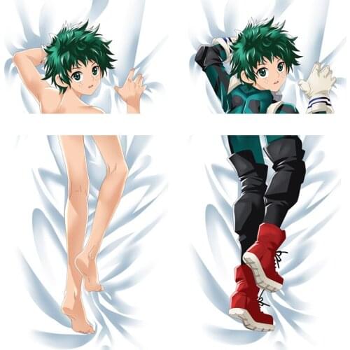 MMF Boku no Hiro Akademia pillow case cover My Hero Academia cool Izuku Midoriya Katsuki Bakugo & Shoto Todoroki body Pillowcase