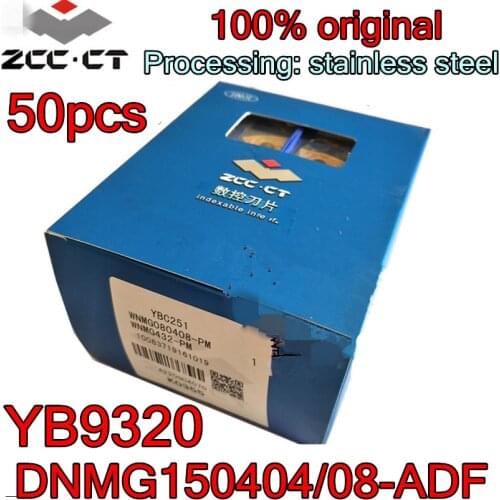 DNMG150404-ADF DNMG150408-ADF YB9320 50pcs 100% original Zcc.ct Carbide insert Processing: stainless steel