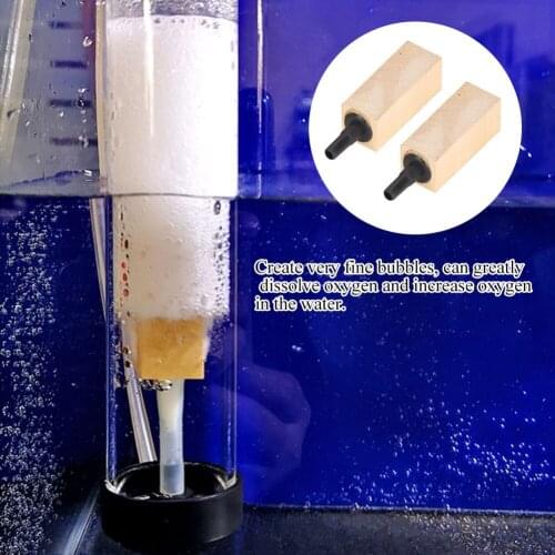 2pcs Wood Porous Bio Ball Filter Media Nitrifying Bacteria Buidling House Aquarium Accessories For Fish Tank Water Cleaning