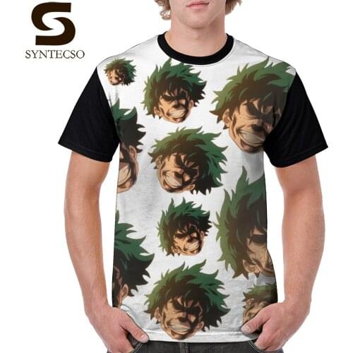 My Hero Academy T Shirt Izuku Midoriya - Eat This T-Shirt Plus size Cute Graphic Tee Shirt Streetwear Male Graphic Tshirt