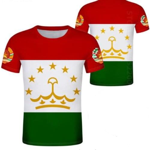 TAJIKISTAN youth men diy custom made name tjk boy casual t shirt nation flag tj tajik country college print photo text clothes
