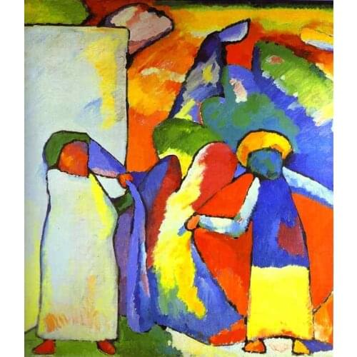 Oil paintings,100% handmade Oil Painting famous reproduction on linen canvas,Improvisation 6 African,1909,abstract oil painting