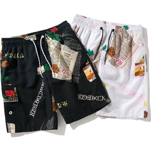 Printing Mens Board Beach Shorts Swim Trunks Male 2020 New Quick Dry Gym Bikini Swimwear Surfing Shorts De Bain Homme Swimsuit