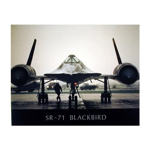 Sr-71 Wall Decor Blackbird Military Spyplane Aviation Art Print Poster