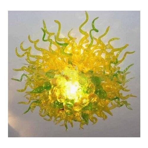 Delicate Color Best Quality Lighting Wedding Moroccan Chandelier Yellow and Green
