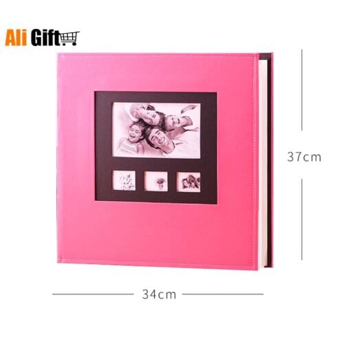 2021 New Photo Album 6 Inch Plastic 600 Large Volume Insert Quality Leather Family Baby Growth Souvenir Book Insert Photo Albums