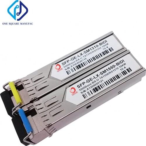 SeeMe SFP-GE-LX-SM1310-BIDI SFP-GE-LX-SM1550-BIDI 1.25G SFP TX1310/RX1550nm BIDI 10km Optical Fiber Transceiver