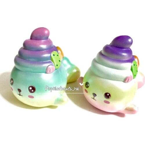Pt squishy rainbow whale slow rising gift