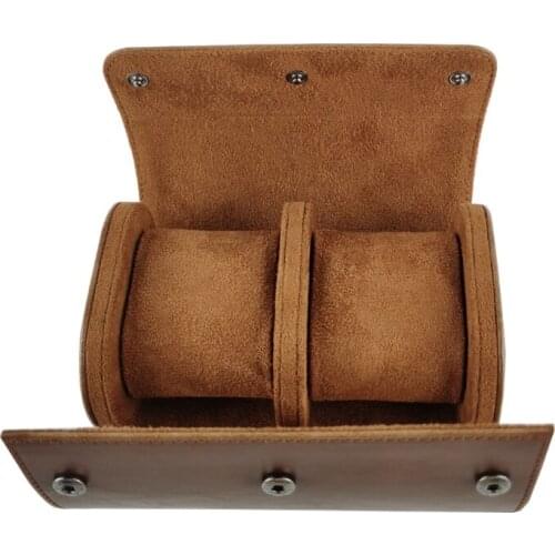 Luxury PU Leather Watch Storage Box Travel 2 Positions Watches Organizer Case for Men Women Christmas Anniversary Birthday Gift