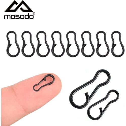 Mosodo Fishing Swivel Fishing Snap Connector Speed Links Swivel Quick Change Fishing Hook Snap Carp Terminal Fishing Accessories