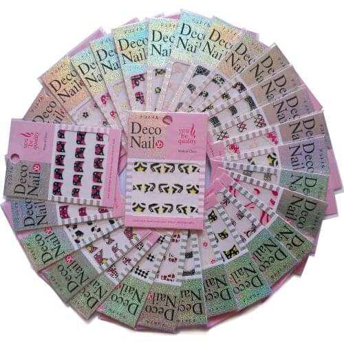 3D Nail Art Stickers 28pcs Professional Mixed French Nail Stickers