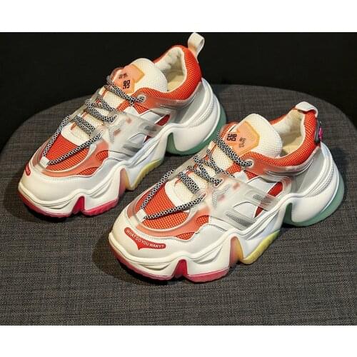 Rainbow Jelly Shoes Womens Spring New Womens Shoes Net Red Super Fire Summer Breathable Sports