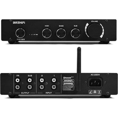 Hifivv Pure CLass A Audio Power Sound Amplifier Bluetooth 5.0 DAC 5532 Op Amp 2.0 / 2.1 Channel Preamplifier For Home Speaker