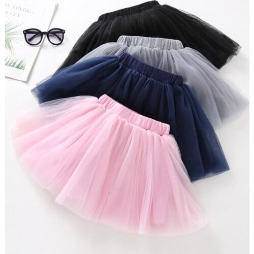 Girls Yarn Skirt Kids Baby Tutu Skirt Children Casual Sweet Princess Mesh Short Skirt Fashion