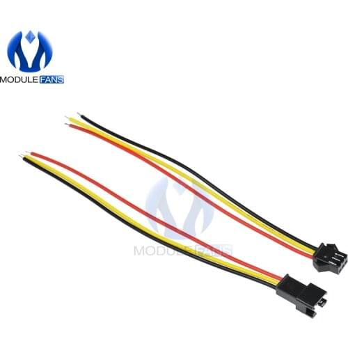 10Pairs 15cm Long JST SM 2Pin/3Pin 2.54MM/3MM Plug Male to Female Wire Connector 2P 3P