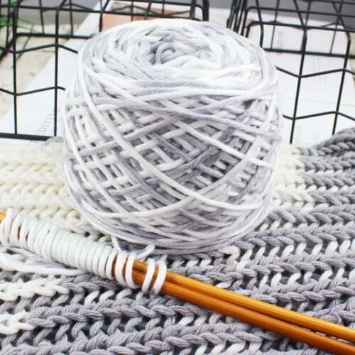 2pcs Hand-woven Diy Knitting Self-woven 16-strand Scarf Thread Milk Cotton Swab Needle and Thread Coarse Wool Ball