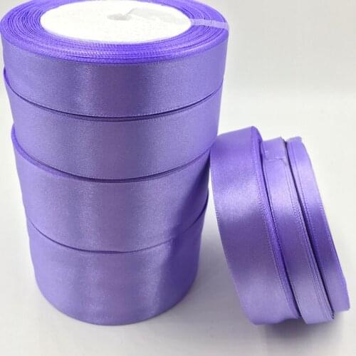 25 yards/roll) Purple Single Face Satin Ribbon Wholesale Gift Wrapping Christmas ribbons 21