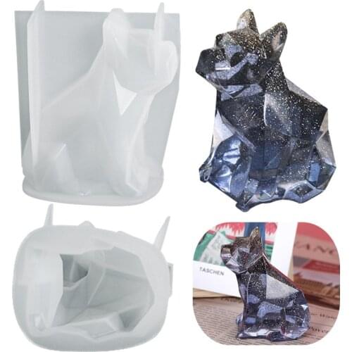 3D Bulldog Silicone Mold for DIY Handmade Crafts Concrete Mold DIY Jewelry Making Finding