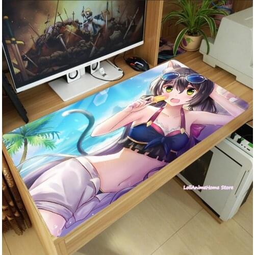 Anime Princess Connect! Re:Dive Karyl Loli Girl Mouse Pad Laptop PC Mice Mat Keyboard Mat Large Anti-Slip Playmat Cosplay