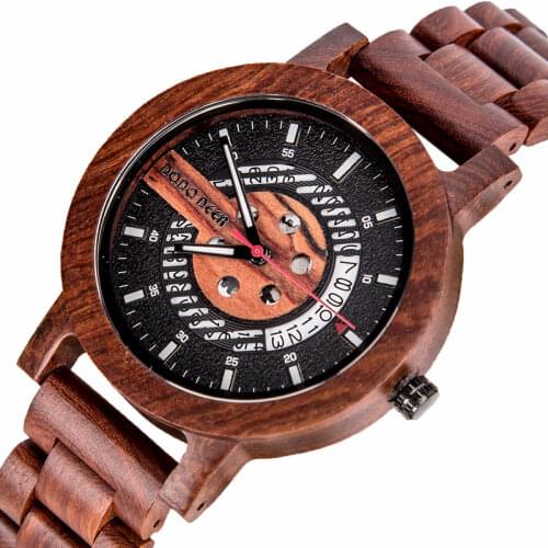 DODO DEER Mens Wooden Watch Fashion часы мужские Casual Creative Calendar Date Display Quartz Wrisstwatch Gift Free Shipping