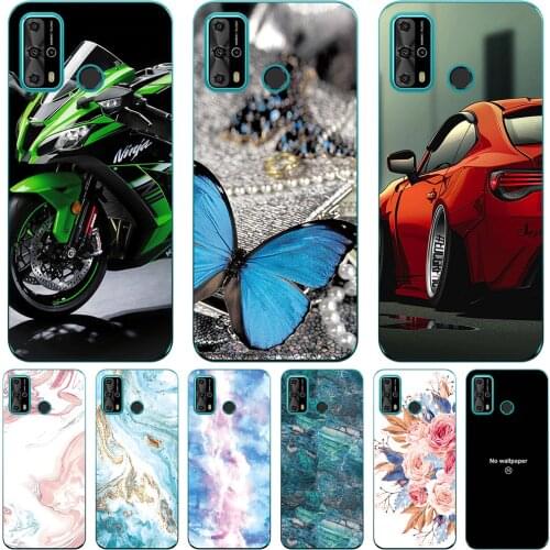 Phone Bags & Case For Oukitel C23 Pro 2021 6.53 inch Cover Soft Silicone Fashion Marble Inkjet Painted Shell Capa