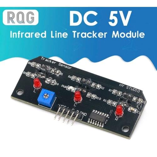 DC 5V 3 Channel Infrared Line Tracker Sensor Module Trio Detector Output TCRT5000 Sensor 10mm Distance For Robot Kit AVR/ARM/PIC