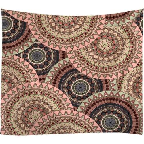 Dreamlike Mandala Tapestry Wall Hanging Sandy Beach Throw Rug Blanket Camping Tent Travel Mattress Bohemian Sleeping Pad