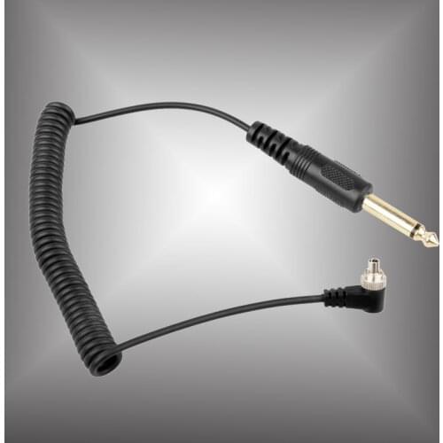 10 Pieces PC-6.35mm Male Remote Control Shutter Cable PC Sync Flash Line for Studio Light