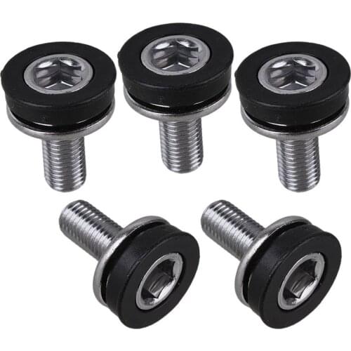 2Pcs Mountain Bicycle Crankset Bolts bike Crankset Central Axis Bolts Aluminum Screws Nuts Crankset Bottom Bracket