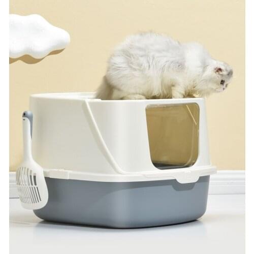 Petament cat litter boxes Fully enclosed anti odor and anti splash cat litter Basin