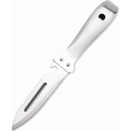 Factory kitchen stainless steel chicken duck goose pig Feather Clip multifunctional bottle opener fruit knife fish scale planer