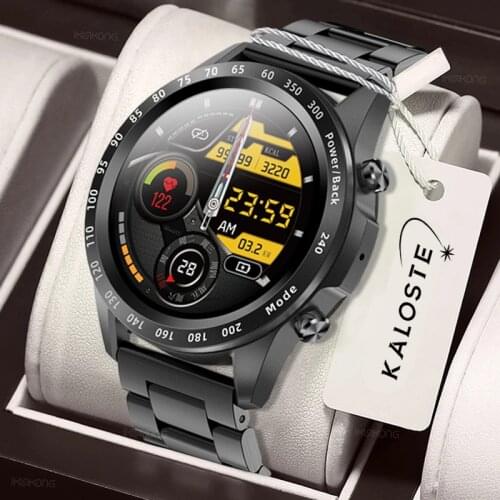 2021 Men Smart Watch TWS Heart Rate Blood Pressure Body Temperature Sports Fitness Luxury Watch Bluetooth Call Smartwatch Music